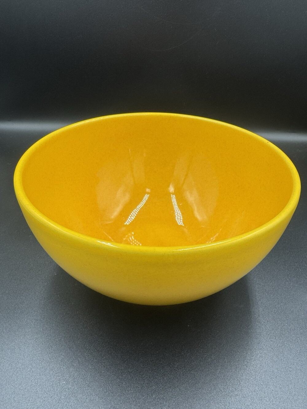 Vintage Waechtersbach Germany Yellow 7.5” Ceramic Serving Mixing Bowl Glossy